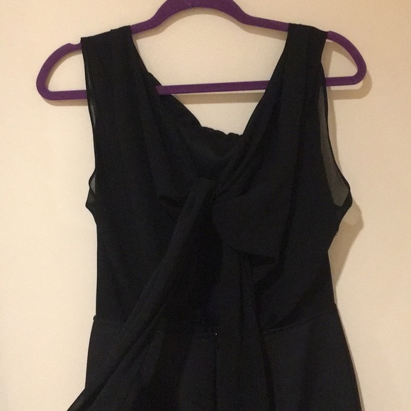 Black dress with sheer black back ties - Picture 3 of 6
